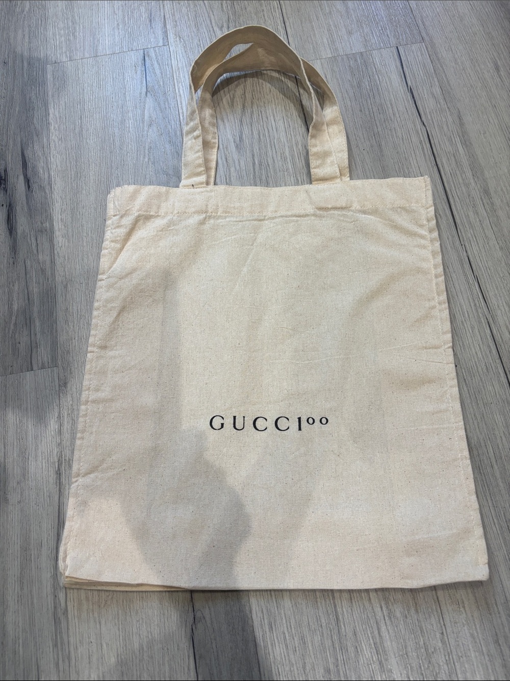 Gucci 100th Anniversary cotton Bay Beige Canvas Logo Tote bag - Picture 2 of 6